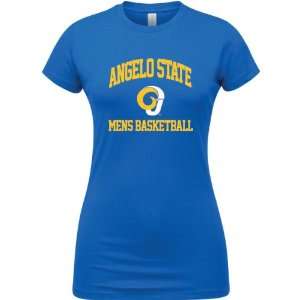  Angelo State Rams Royal Blue Womens Mens Basketball Arch 
