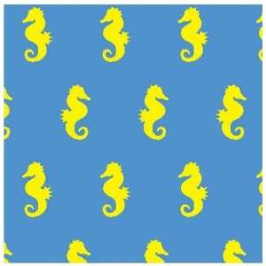  Seahorses Huckleberry with Banana   Kiwi Embroidery Paper 
