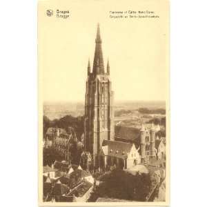   Postcard Church of Notre Dame   Bruges Belgium 
