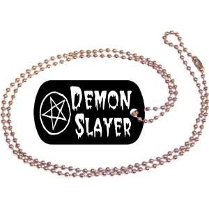  Demon Slayer Black Dog Tag with Neck Chain Everything 
