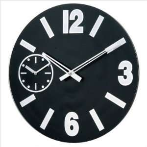  Verichron Wooden Dual Panara Clock Black Bold