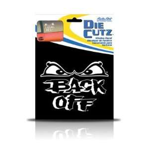  Back Off Die Cutz Decal Kit, 5 1/4 X 3 1/2 Automotive