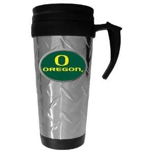  Oregon Ducks NCAA Team Logo Diamond Plate Travel Mug 