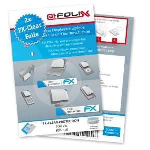  2 x atFoliX FX Clear Invisible screen protector for VW RNS 510 