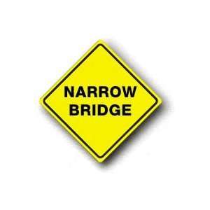  Metal traffic Sign Narrow Bridge, Size30x30 Office 