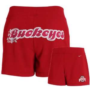   Ohio State Buckeyes Red Ladies School Spirit Shorts