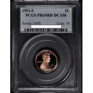  1995 S PCGS PR69RD DCAM Lincoln Cent 