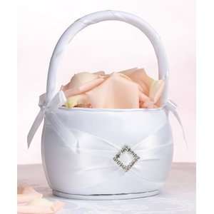  Absolutely Stunning Diamond Flower Basket in White or 