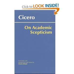  On Academic Scepticism [Paperback] Marcus Tullius Cicero 
