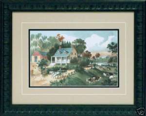 American Homestead Summer by Currier & Ives Framed  