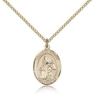 Gold Filled St. Saint Isaiah Medal Pendant 3/4 x 1/2 Inches 8258GF 