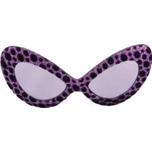   Elope Purple and Black Glitter Glasses / Black/Purple 
