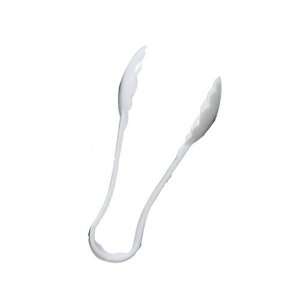  Scallop Grip Tongs, 6 Inch, White, Case of 12 Each 
