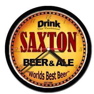  SAXTON beer and ale cerveza wall clock 