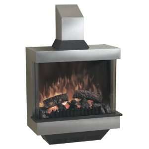   Symphony Stainless Steel Wall Mounted Electric Fireplace Home