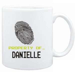 Mug White  Property of _ Danielle   Fingerprint  Female Names 