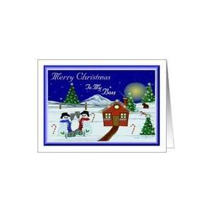  Merry Christmas / Boss / North Pole Christmas Card Health 