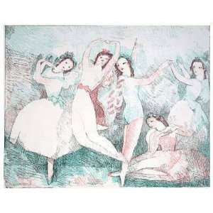  Jeunes Danseuses by Marie Laurencin, 26x20