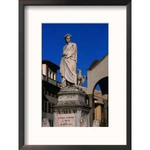  Statue of Poet Dante Alighieri in Piazza Di Santa Croce 