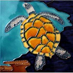  8 X 8 Wall Art Tile   Turtle