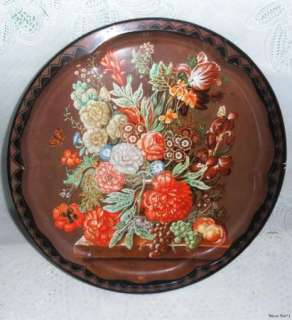 Vintage Daher Decorated Ware Metal Tray Made in England  