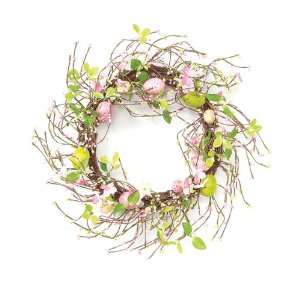   Flower & Easter Egg Spring Twig Wreaths 18   Unlit