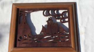 WOODEN SAILING SHIP CUT OUT  