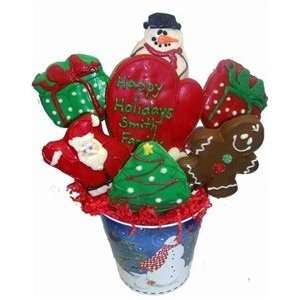  Holiday Cookie Gift Bouquet, Hand Decorated Kitchen 