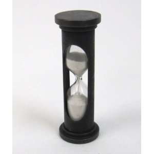  Aluminum Sand Timer Hourglass, 3 1/2 Inches Tall, Approx 