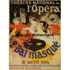  National Opera Bal Masque 1914 Ladies Paris Theater Theatre France 