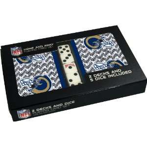  NFL St. Louis Rams 2 Deck Playing Cards with Dice Set 