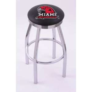  Miami of Ohio Redhawks Counter Height Bar Stool Barstool 