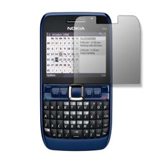 for Nokia E63 E 63 Black Silicone Case Cover+Screen Protector+Wall 
