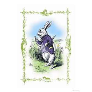 Alice in Wonderland The White Rabbit Giclee Poster Print by John 