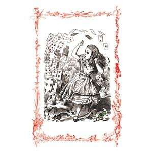 Paper poster printed on 12 x 18 stock. Alice in Wonderland Youre 