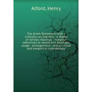   critical and exegetical commentary. Volume 2 Henry Alford Books