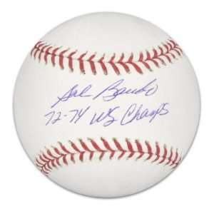  Sal Bando Autographed Baseball  Details World Series 