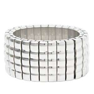  Mille Lucci Quilted Steel Bangle Bracelet Willow Company 