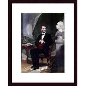   Lincoln   Artist Alonzo Chappel  Poster Size 18 X 14