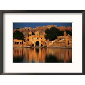 Gadi Sagar Temple, Jaisalmer, Rajasthan, India Framed Photographic 