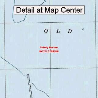  USGS Topographic Quadrangle Map   Safety Harbor, Florida 