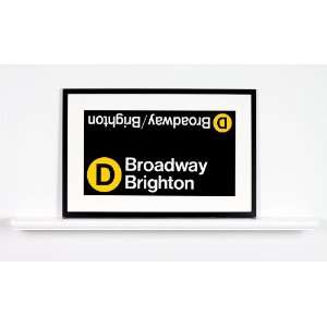  Broadway/Brighton NYC Subway Sign