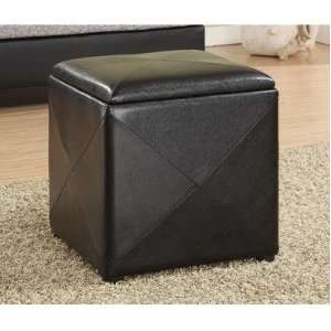   ML092F Milano Leatherette Upholstered Storage Cube Furniture & Decor