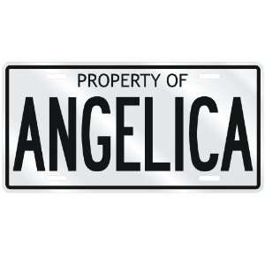  NEW  PROPERTY OF ANGELICA  LICENSE PLATE SIGN NAME