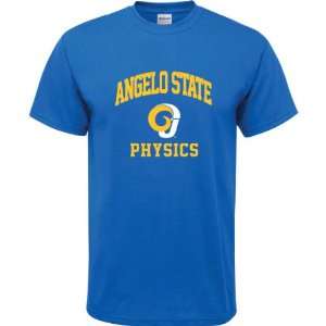  Angelo State Rams Royal Blue Youth Physics Arch T Shirt 