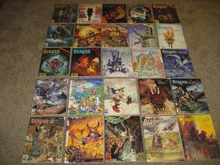 25 PC DRAGON MONTHLY RPG ROLE PLAYING MAGAZINE AIDS D&D  