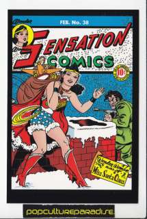 DC POSTCARD SENSATION COMICS #38 Wonder Woman Art  