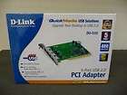 New D Link DU 520 High Speed USB 2.0 5 Port PCI Adapter Card