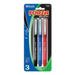  New   BAZIC Forza Asst. Color NeedleTip Gel Pen w/ Clip 