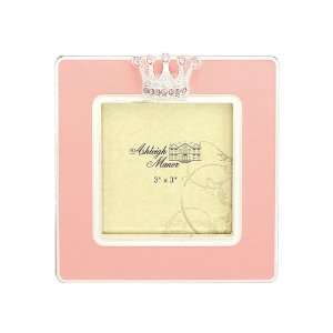  Ashleigh Manor 3 by 3 Inch Baby Crown Frame, Pink